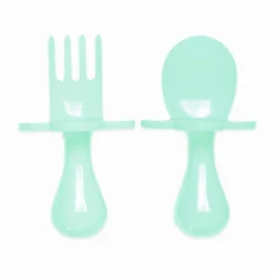 Grabease Couverts ergonomiques d'apprentissage Vert Clair 9 mois