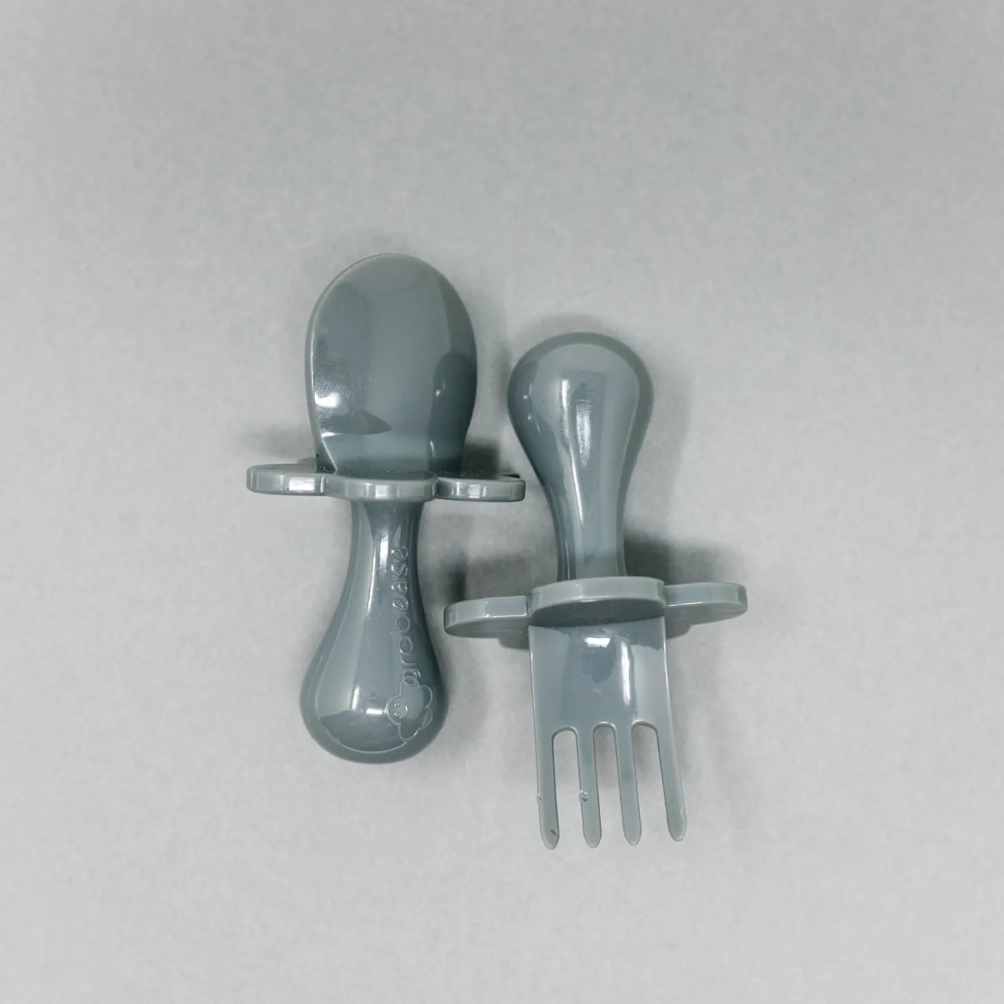 Grabease Couverts ergonomiques d'apprentissage Gris 7 mois+
