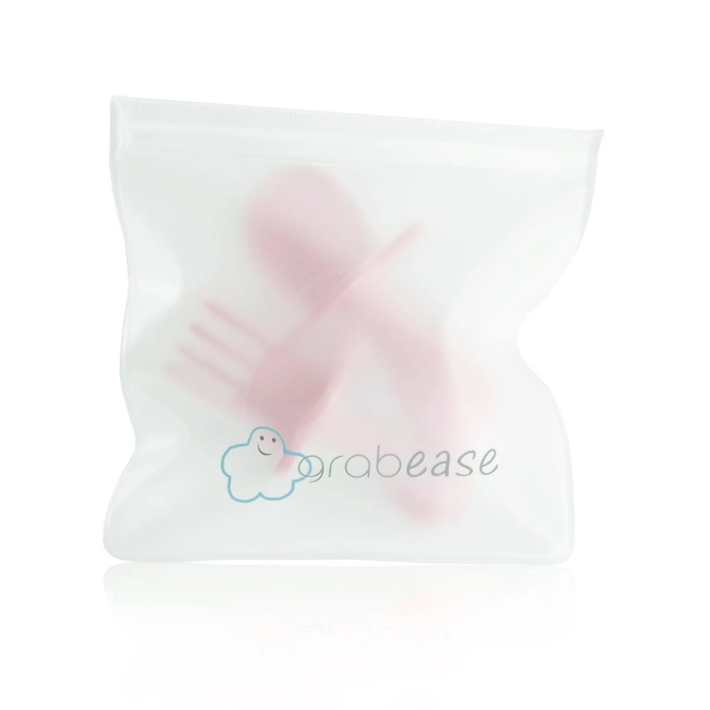 Grabease Couverts ergonomiques d'apprentissage Rose Clair 8 mois+