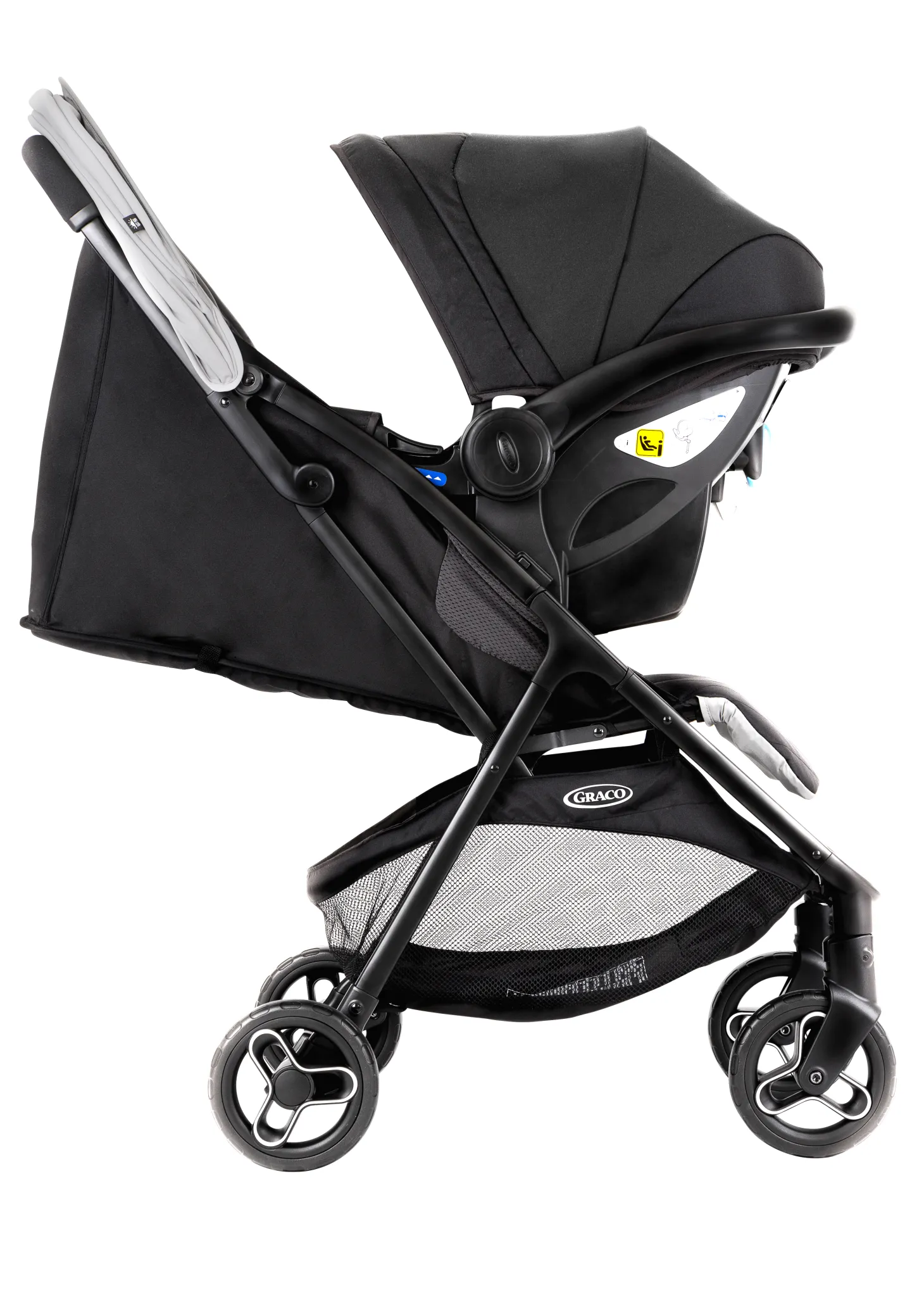 Graco Poussette avec habillage pluie Myavo Steeple Gray