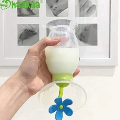 Haakaa                    Bouchon en silicone Petite fleur    Bleu