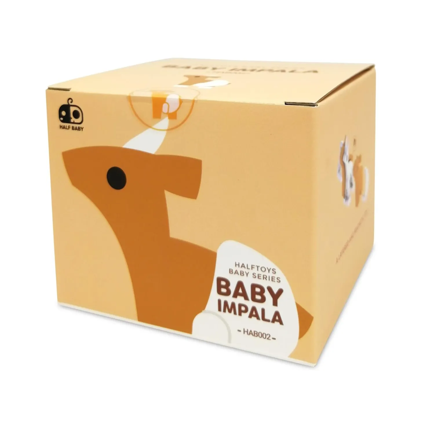 Half Toys Puzzle 3D Animal Bébé Impala et Berceau Orange