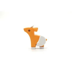 Half Toys Puzzle 3D Animal Bébé Impala et Berceau Orange