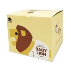 Half Toys Puzzle 3D Animal Bébé Lion et Berceau Jaune