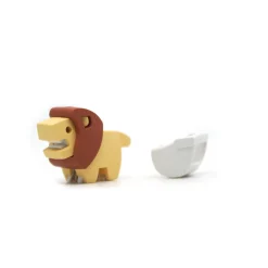 Half Toys                    Puzzle 3D Animal Bébé Lion et Berceau    Jaune