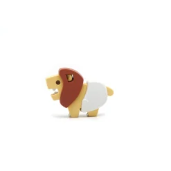 Half Toys                    Puzzle 3D Animal Bébé Lion et Berceau    Jaune