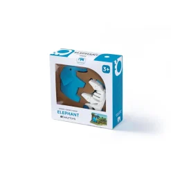 Half Toys Puzzle 3D Animal Elephant et Diorama Bleu