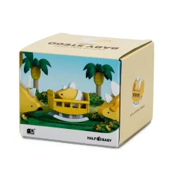 Half Toys Puzzle 3D Dino Bébé Stegosaure et Berceau Jaune