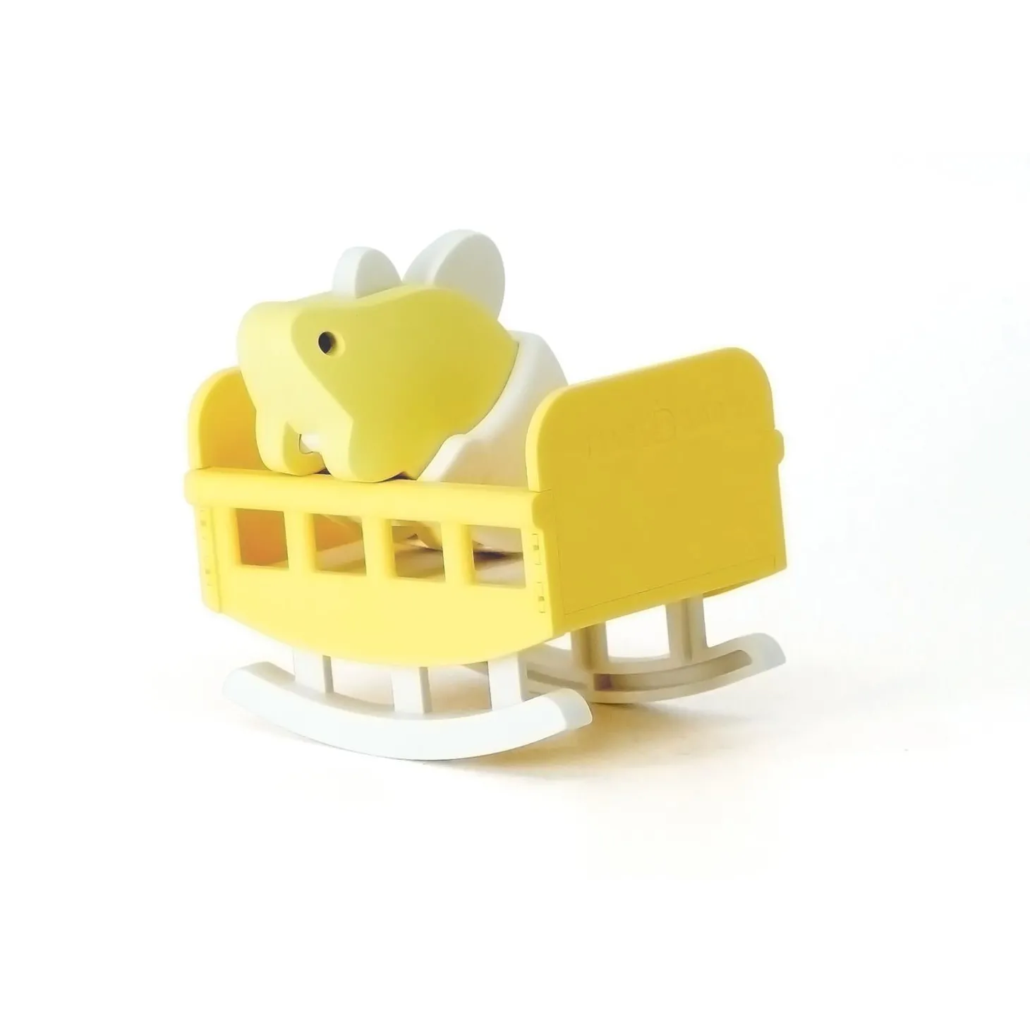 Half Toys Puzzle 3D Dino Bébé Stegosaure et Berceau Jaune