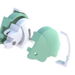 Half Toys                    Puzzle 3D Dino Bébé Triceratops et Berceau    Bleu