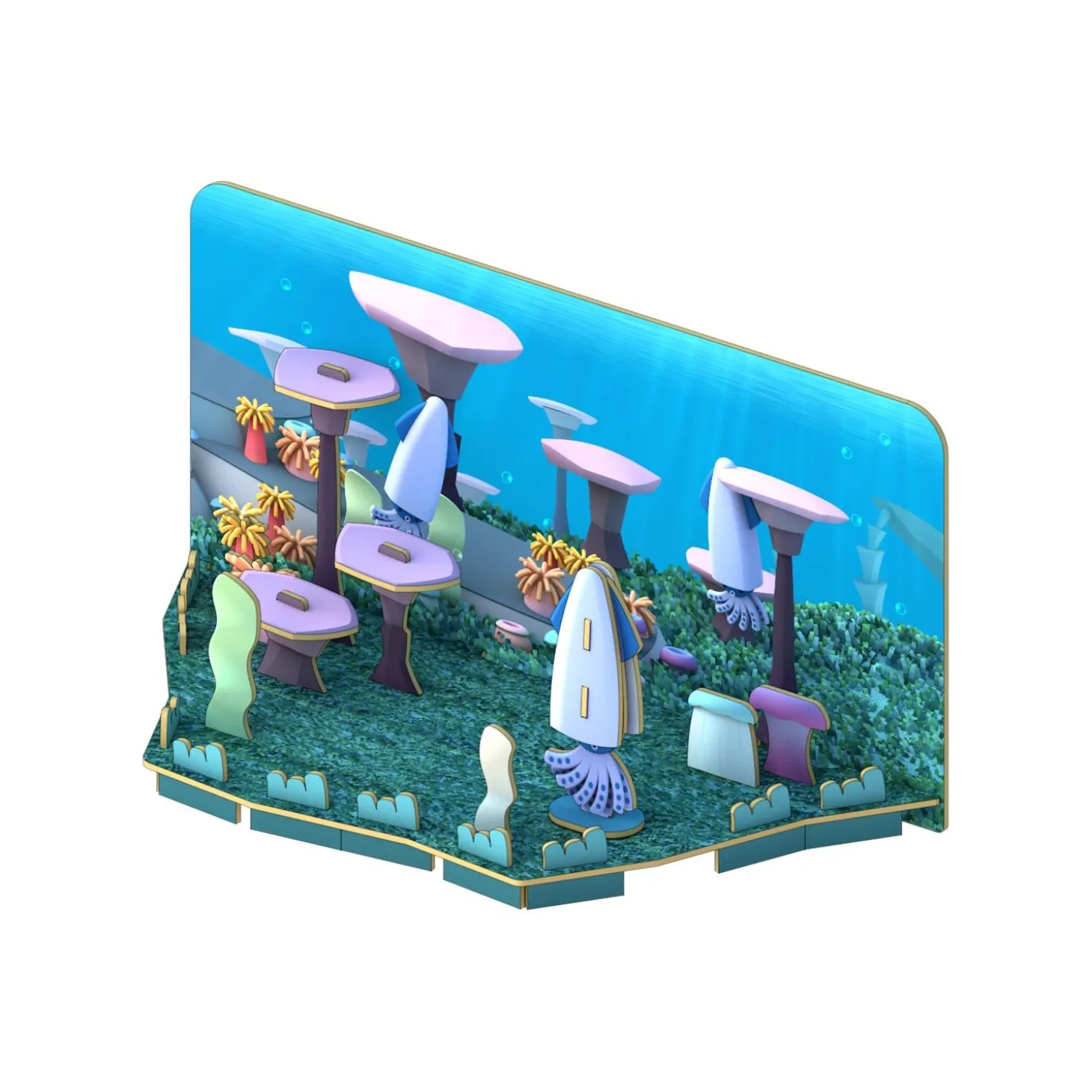 Half Toys Puzzle 3D Ocean Cachalot et Diorama Violet