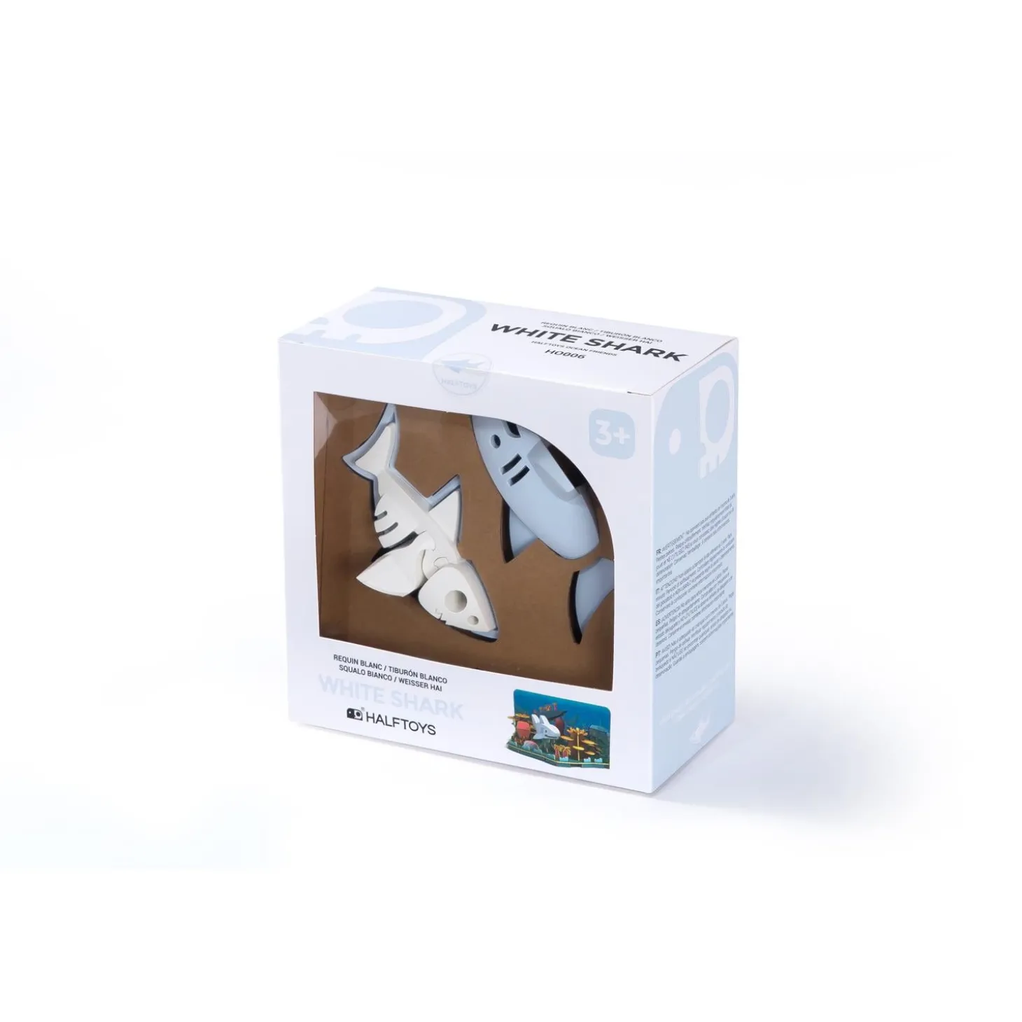 Half Toys Puzzle 3D Ocean Requin blanc et Diorama Bleu