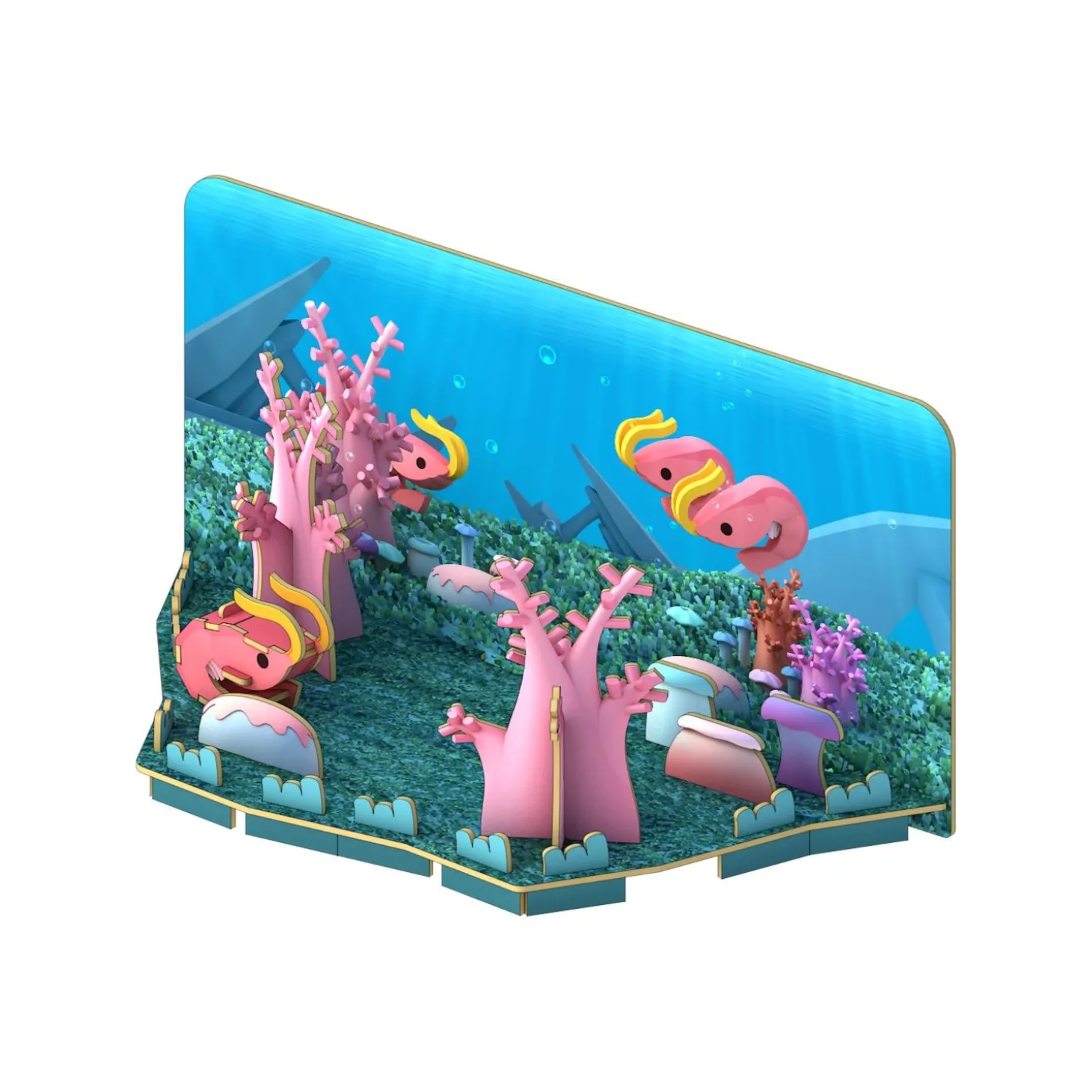 Half Toys Puzzle 3D Ocean Tortue et Diorama Vert