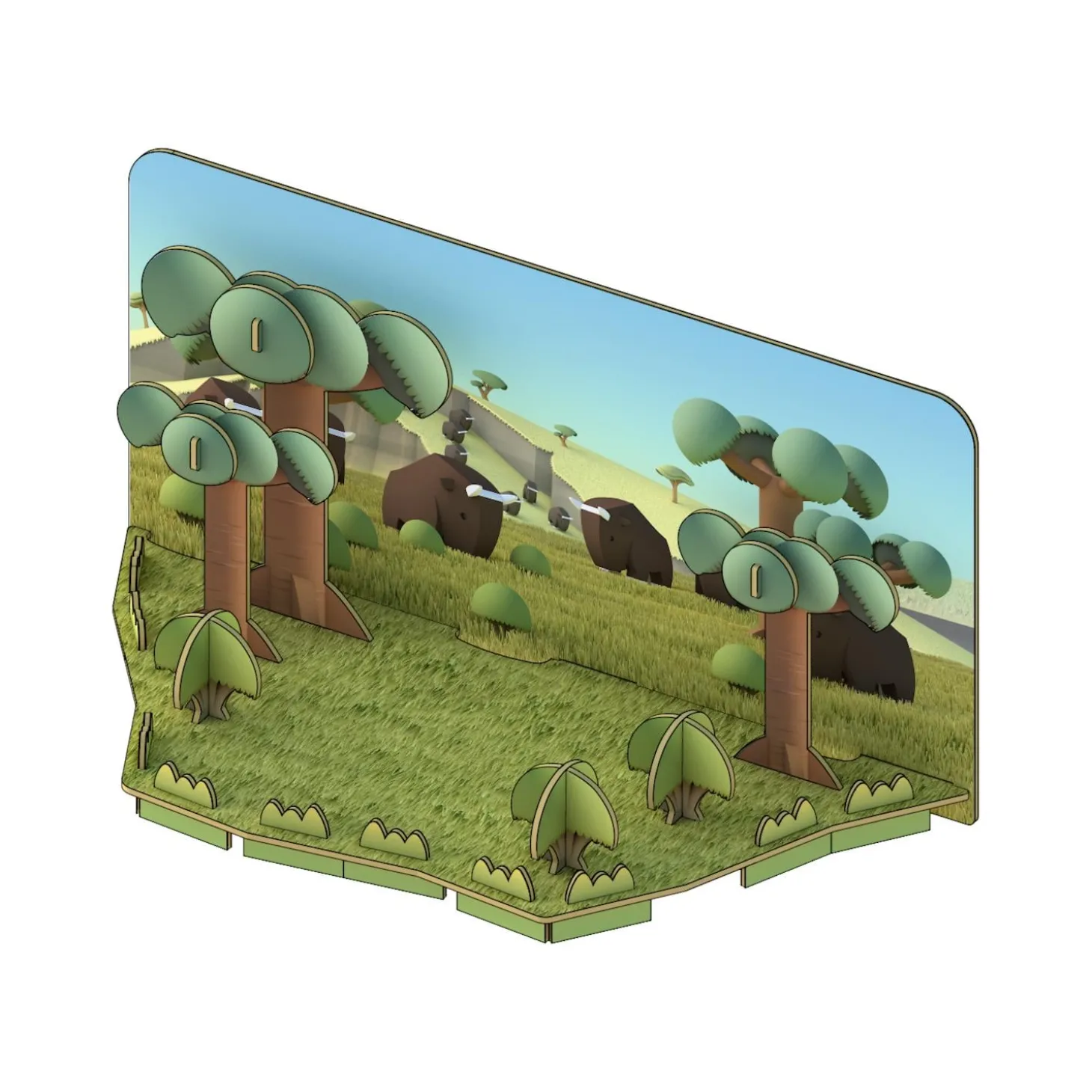 Half Toys Puzzle 3D Ocean Tortue et Diorama Vert