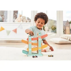 Hape Jouet Piste de course et voitures Corail Et Turquoise