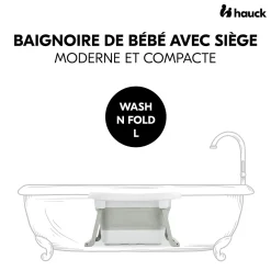 Hauck                    Baignoire Bébé Wash N Fold L    White-Sage