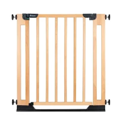 Hauck                    Barrière de sécurité Clear Step Easyclose Eco    Beech