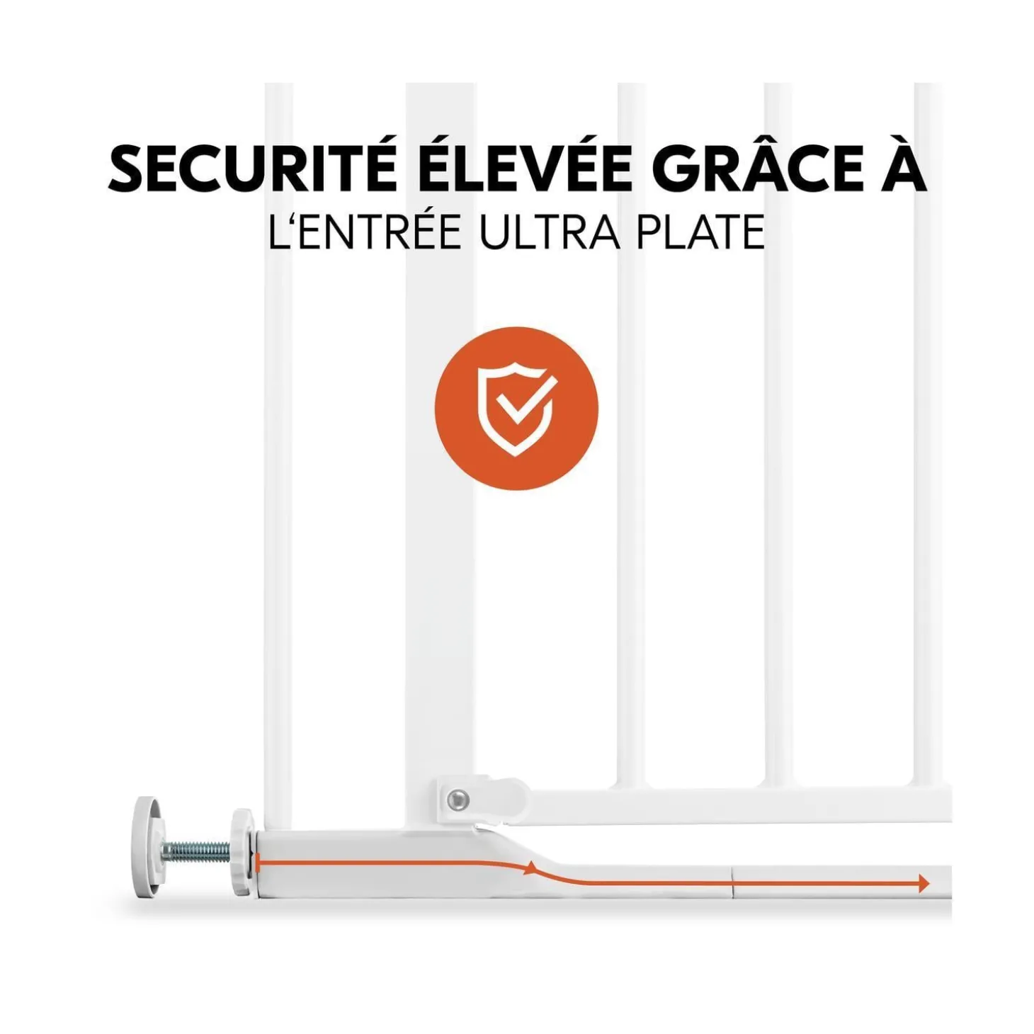 Hauck Barrières de sécurité Clear Step Autoclose 2 White