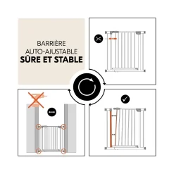 Hauck                    Barrières de sécurité Open N Stop 2    White