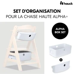 Hauck Boîtes de rangement pour chaise haute Alpha+ White