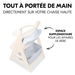 Hauck Boîtes de rangement pour chaise haute Alpha+ White