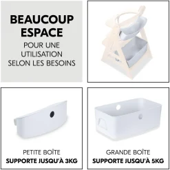Hauck Boîtes de rangement pour chaise haute Alpha+ White