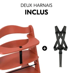 Hauck                    Chaise Haute En Bois Alpha+    Cork