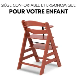 Hauck                    Chaise Haute En Bois Alpha+    Cork