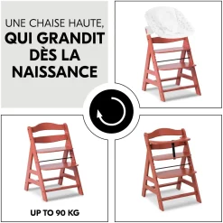 Hauck                    Chaise Haute En Bois Alpha+    Cork