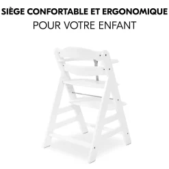 Hauck                    Chaise Haute En Bois Alpha+    White