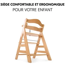 Hauck Chaise Haute En Bois Alpha+ Natural