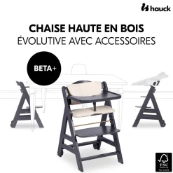 Hauck Chaise haute en bois Beta+ White