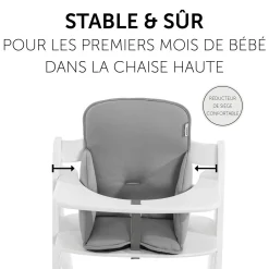 Hauck Coussin chaise haute Alpha Cosy Comfort Stretch Grey