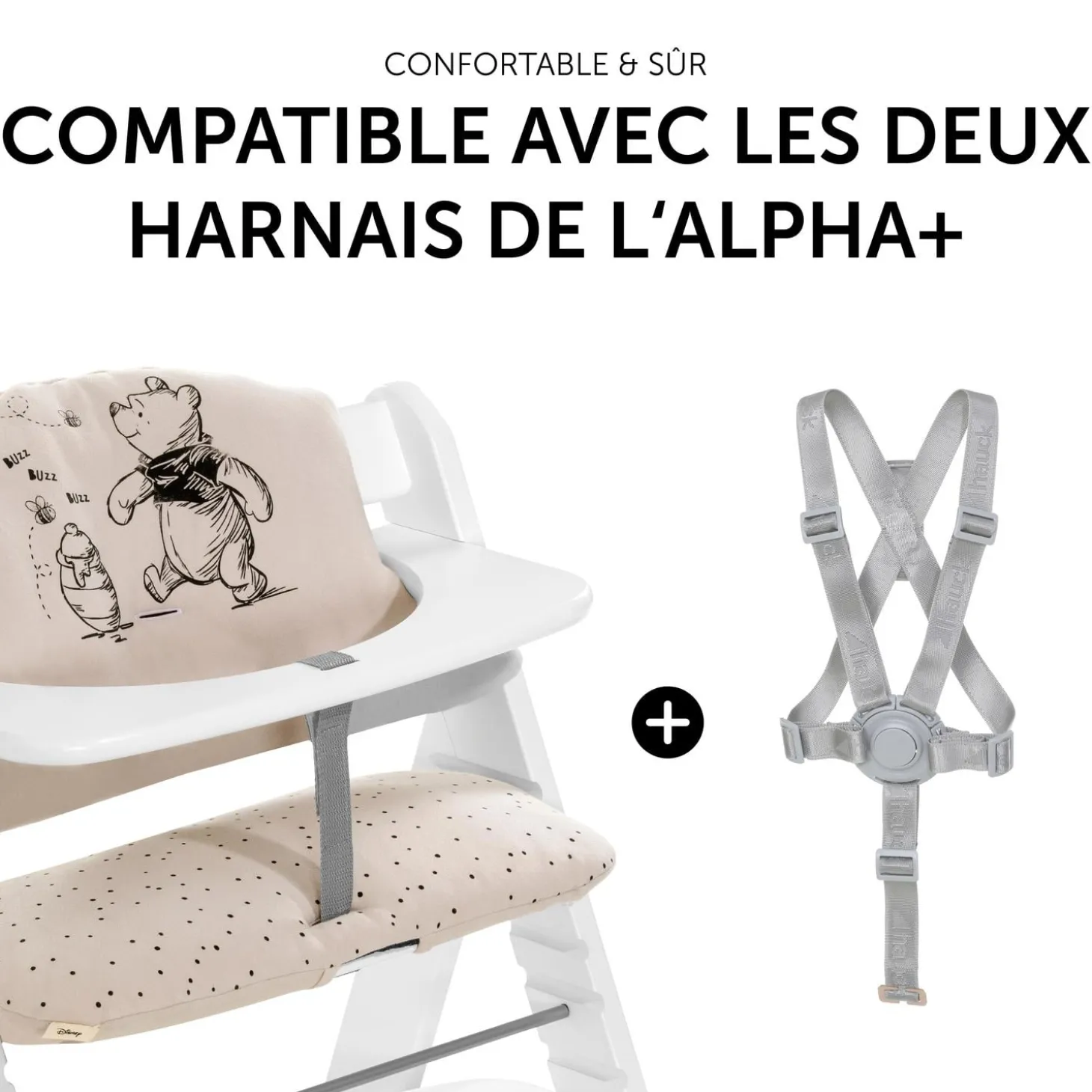 Hauck Coussin chaise haute Highchair Pad Select Minnie Mouse Rose