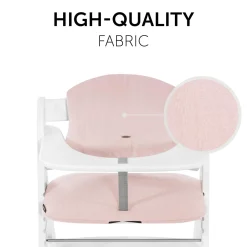 Hauck                    Coussin chaise haute Highchair Pad Select    Muslin Mineral Rose