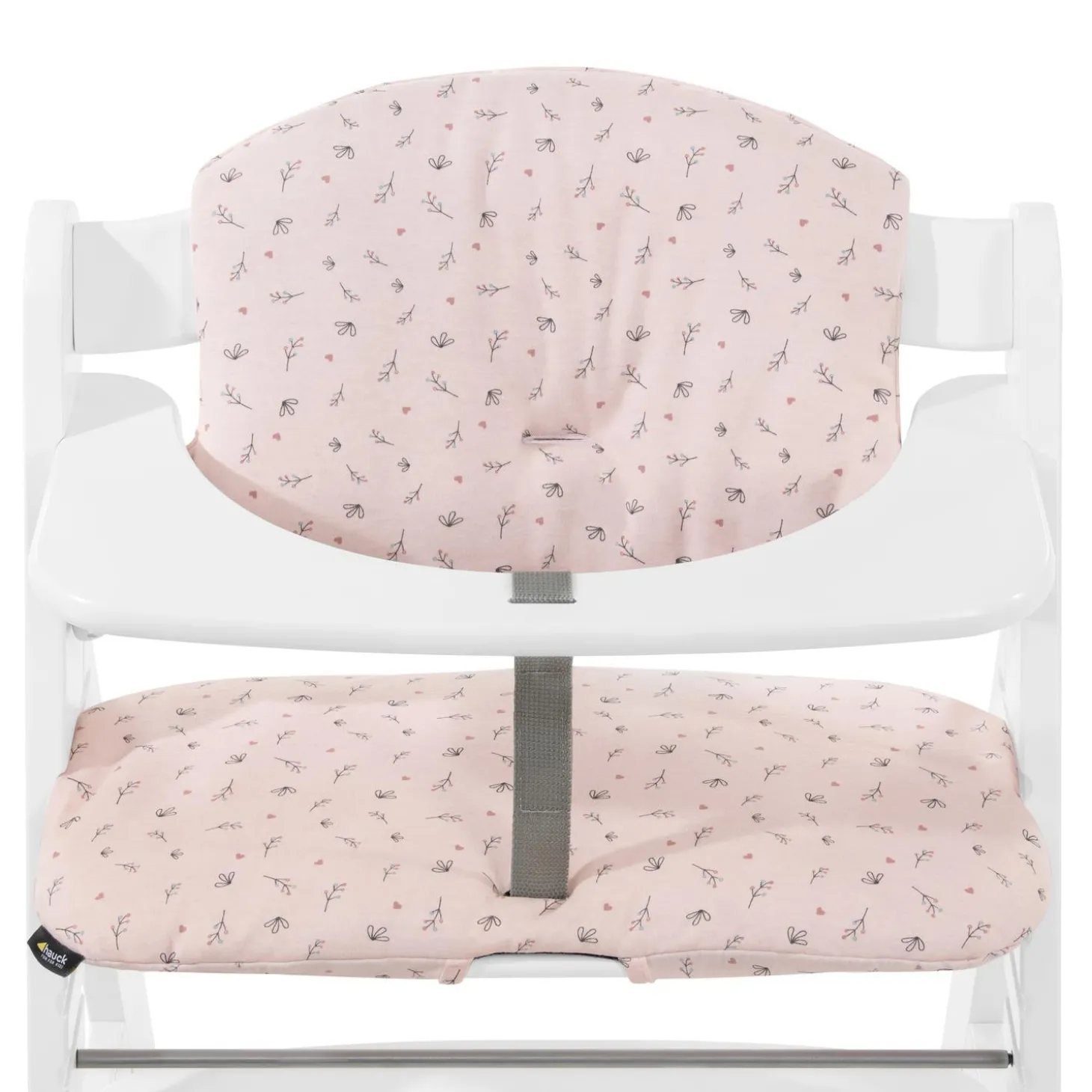 Hauck Coussin chaise haute Highchair Pad Select Jersey Flowers Rose