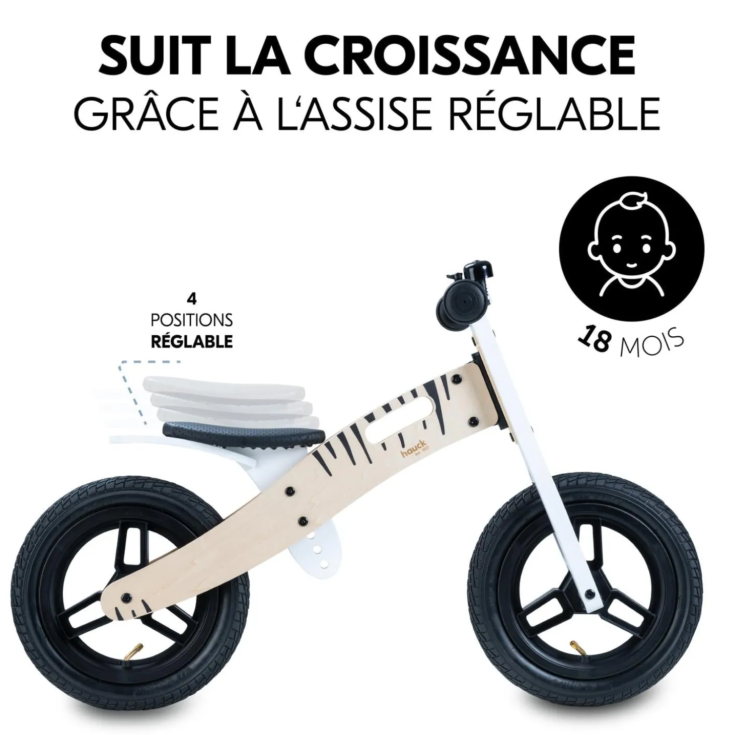Hauck Draisienne Balance N Ride Zebra