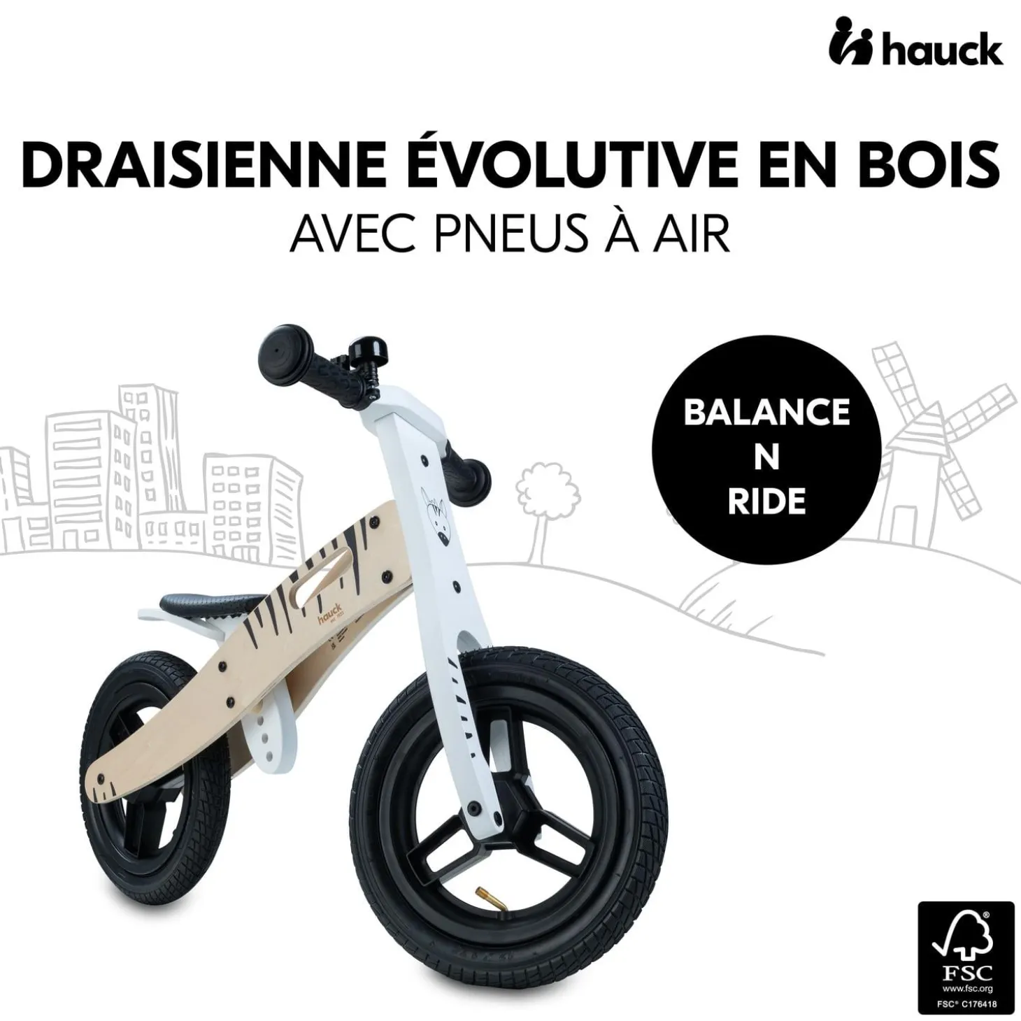 Hauck Draisienne Balance N Ride Zebra