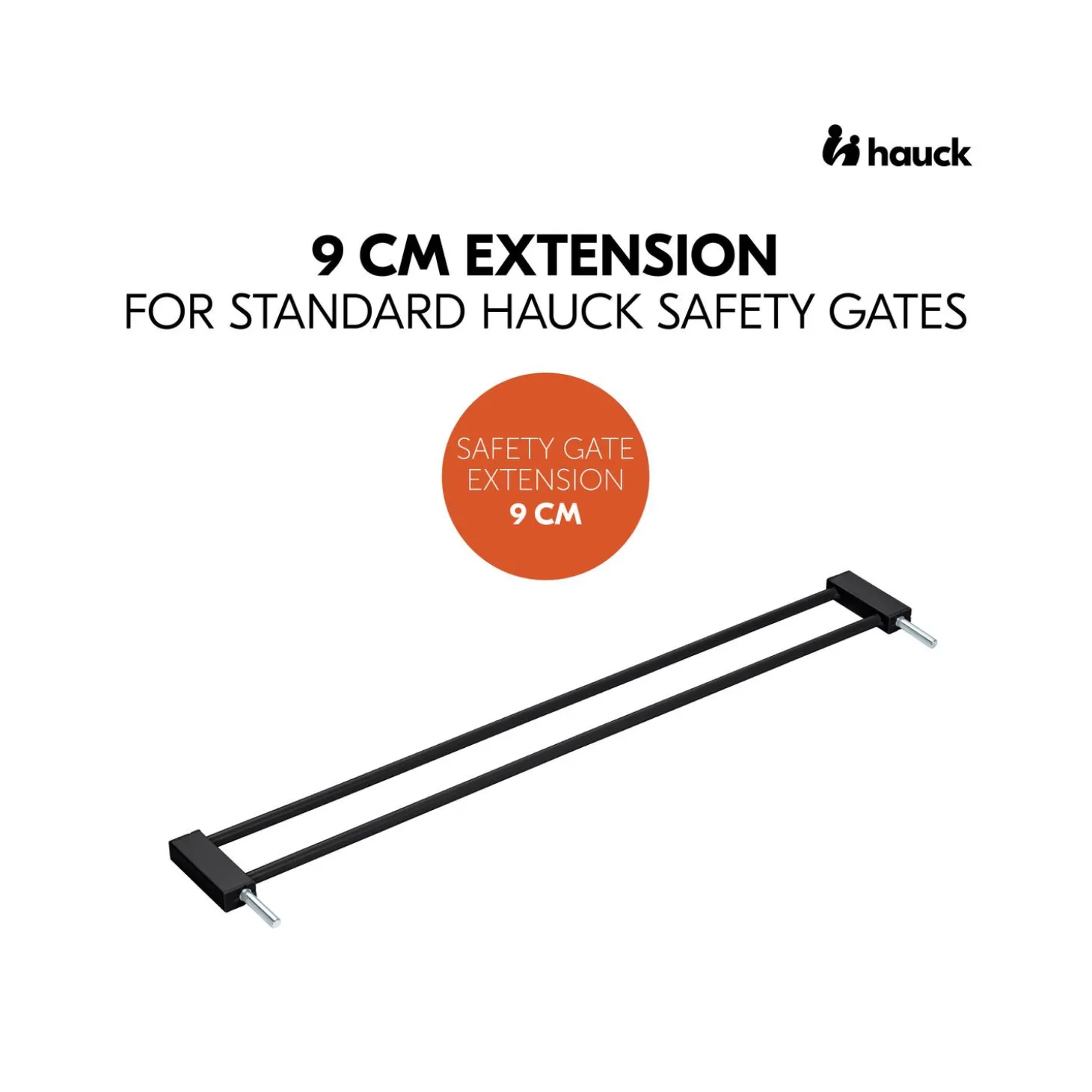 Hauck Extension barrière de sécurité Black 9 cm