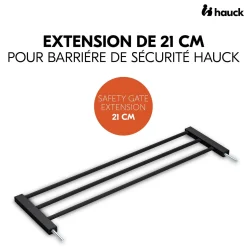 Hauck                    Extension barrières de sécurité    Black            21 cm