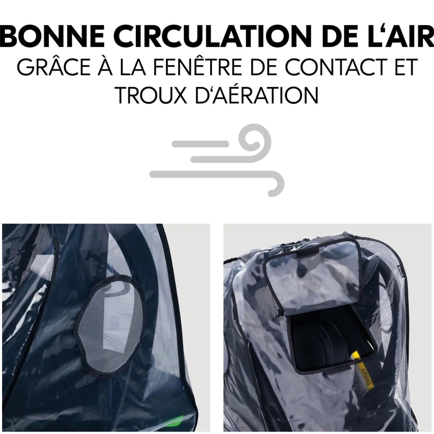 Hauck Habillage Pluie Cosy Car Seat Transparent