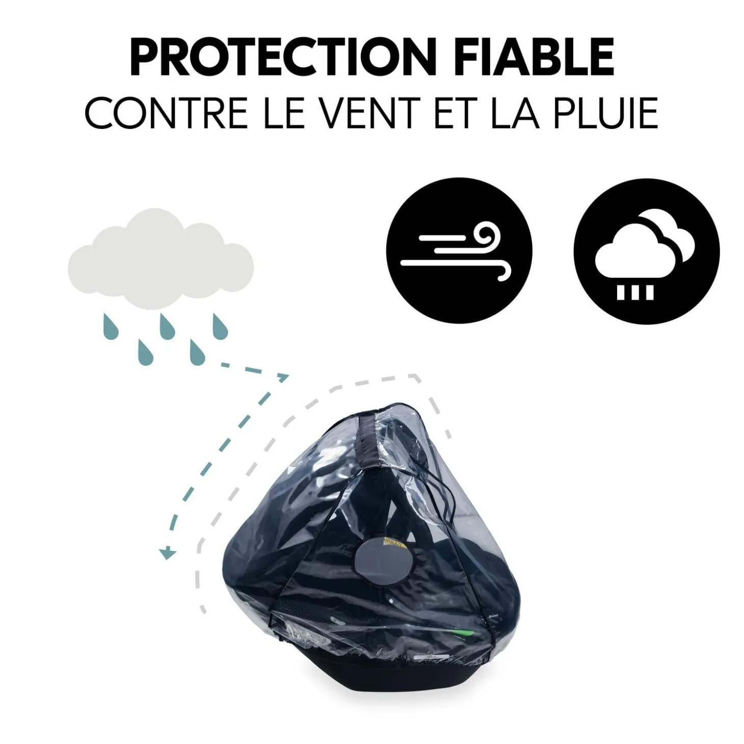 Hauck Habillage Pluie Cosy Car Seat Transparent