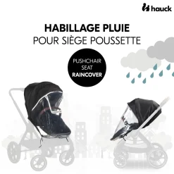 Hauck Habillage pluie poussette Pushchair Seat Transparent