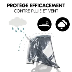 Hauck Habillage Pluie Poussette 4 Roues Pushchair 4W Transparent