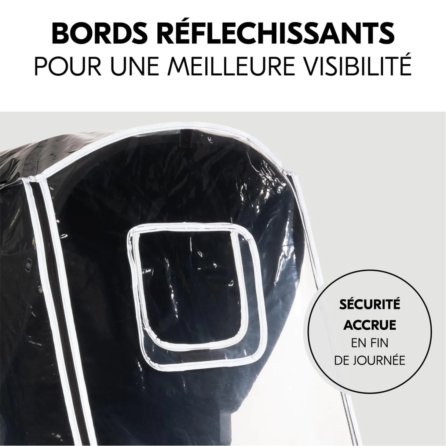 Hauck Habillage Pluie Poussette 4 Roues Pushchair 4W Transparent