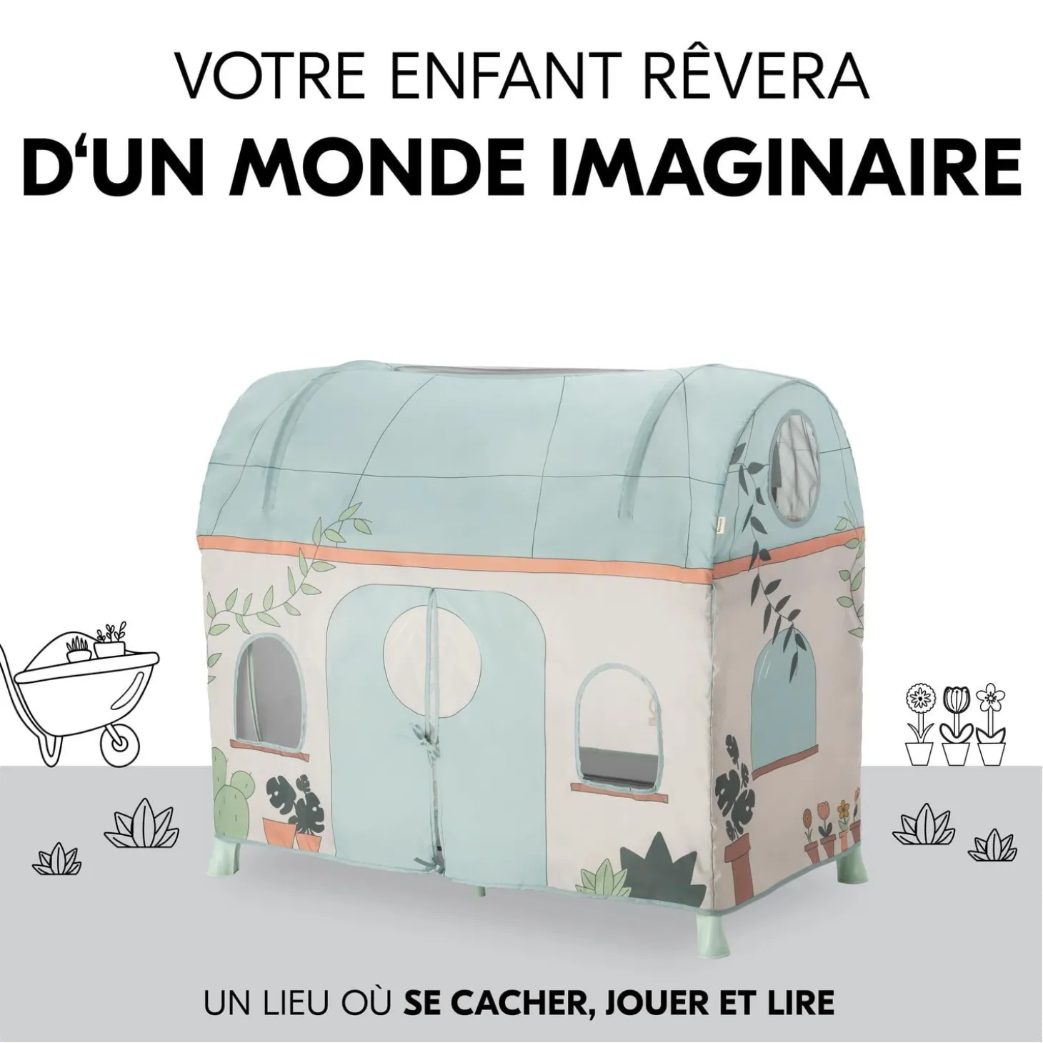 Hauck Housse de lit de voyage Plants Eveil Et Jeux