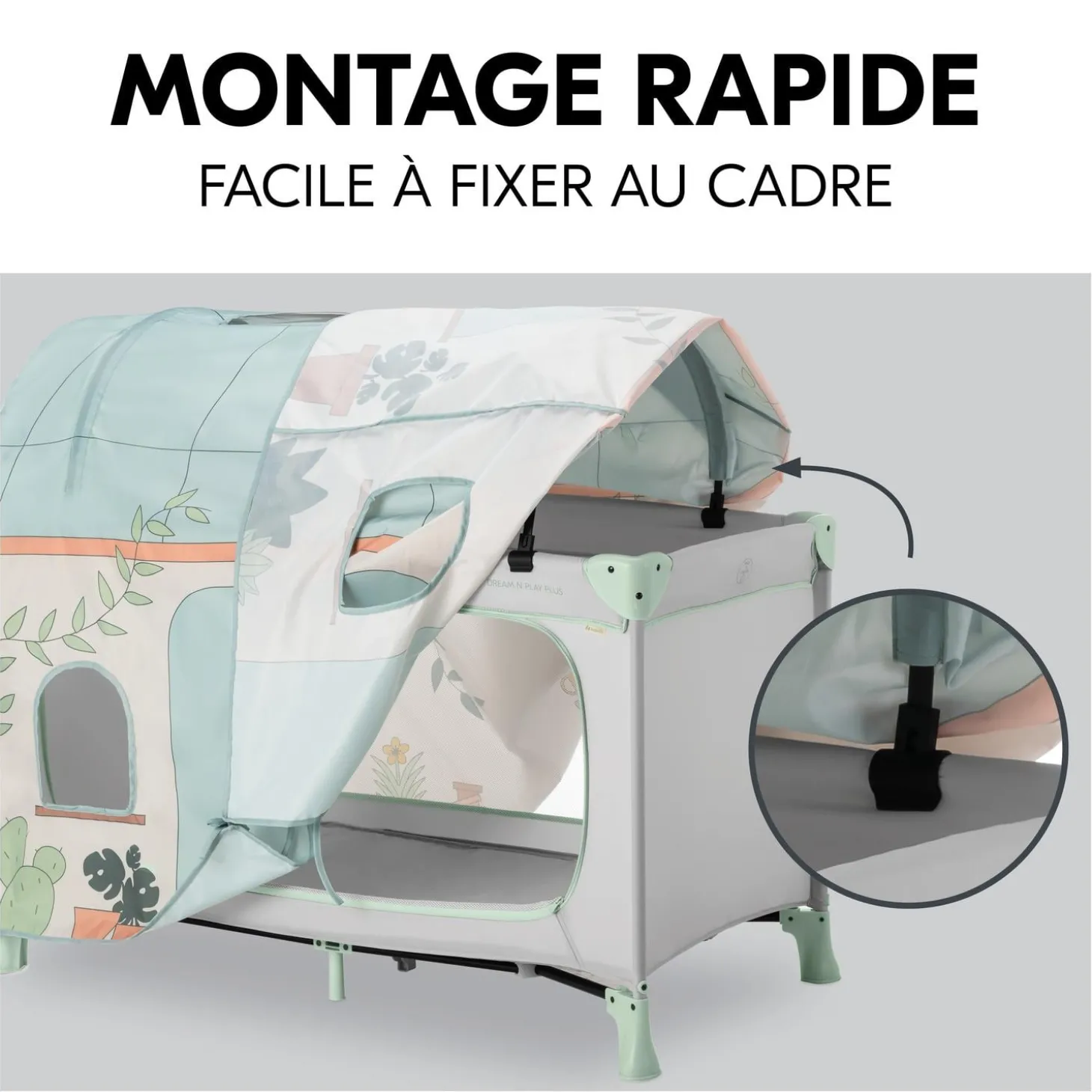 Hauck Housse de lit de voyage Plants Eveil Et Jeux