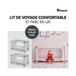 Hauck                    Lit parapluie Dream N Play Plus    Dusty Blue