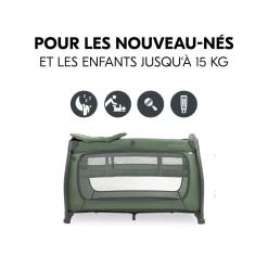 Hauck                    Lit parapluie Play N Relax Center    Dark Green