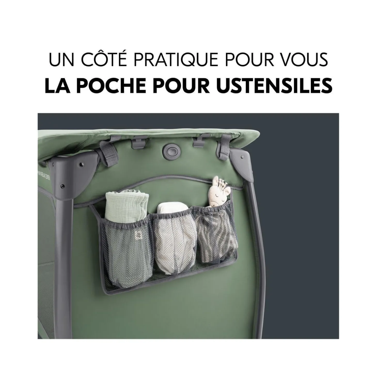 Hauck Lit parapluie Play N Relax Center Dark Green
